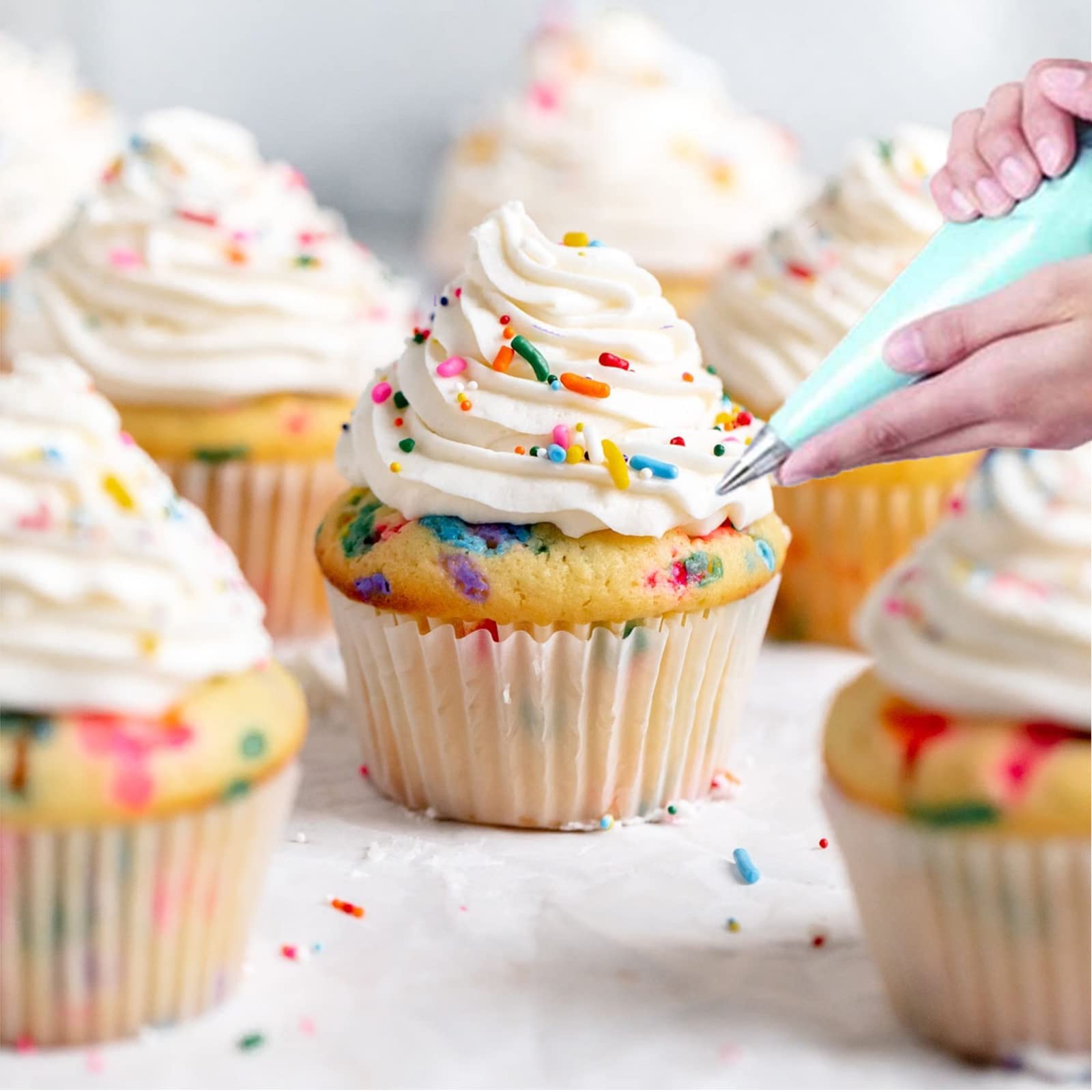 12Pcs Icing Piping Nozzles Practice Drawings Set - Unityown Cake Pastry Decorating Kit For Beginners - Piping Tips Set Gifts (Wi