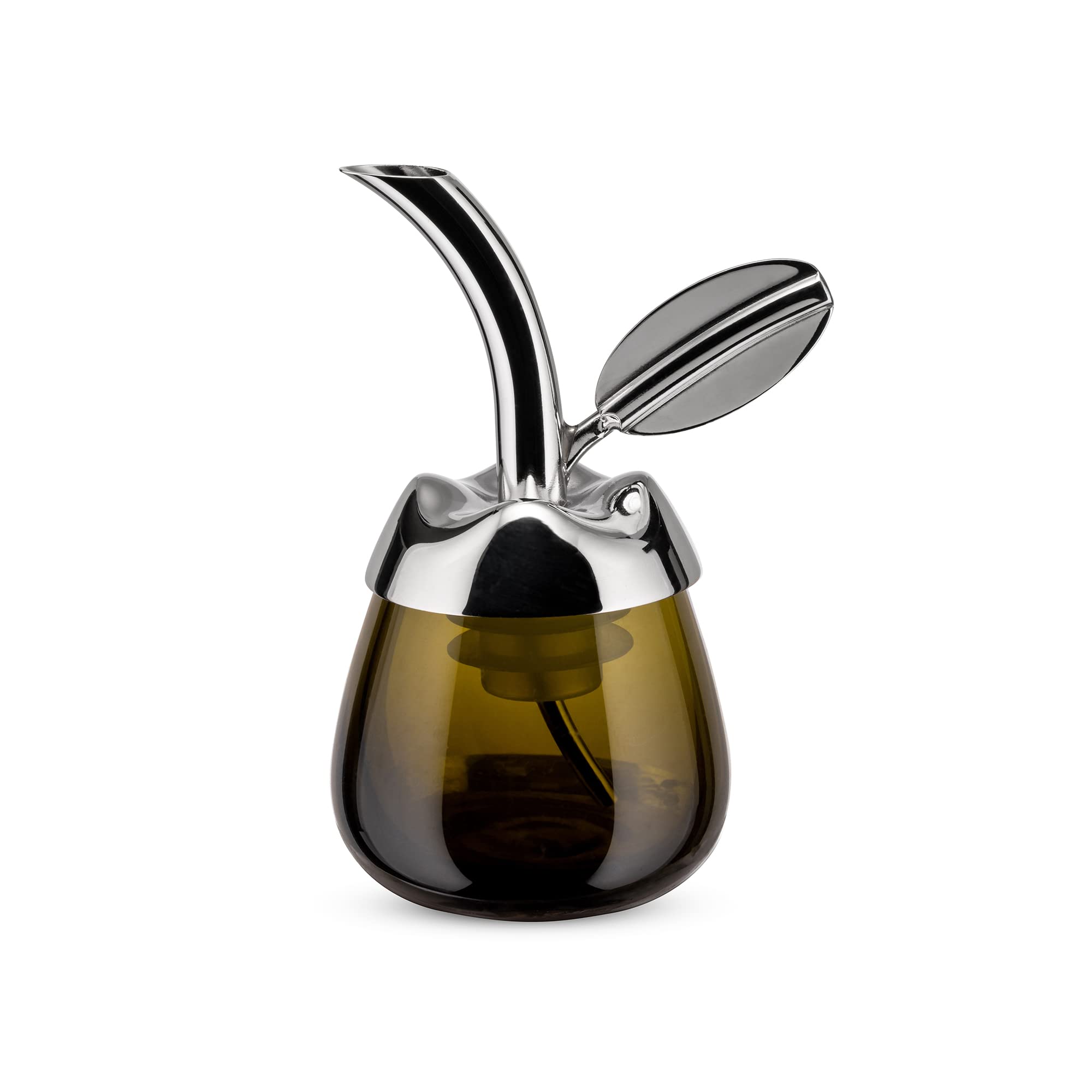 Alessi ''Fior D'Olio'' Pourer For Olive Oil Bottle In 18/10 Stainless Steel Mirror Polished And Thermoplastic Resin With Taster