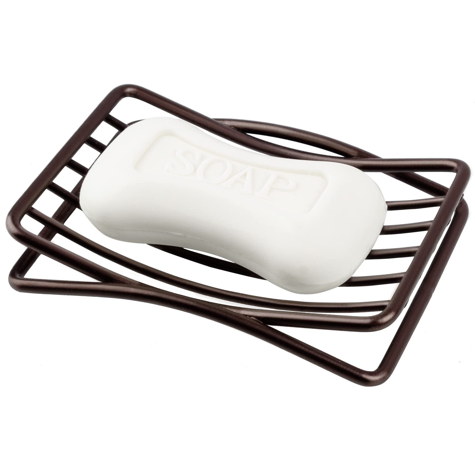 Guukar Soap Dish For Shower Bathroom Bar Soap Holder, Stainless Steel Self-Draining Sponge Holder For Kitchen Sink Bathtub, Easy