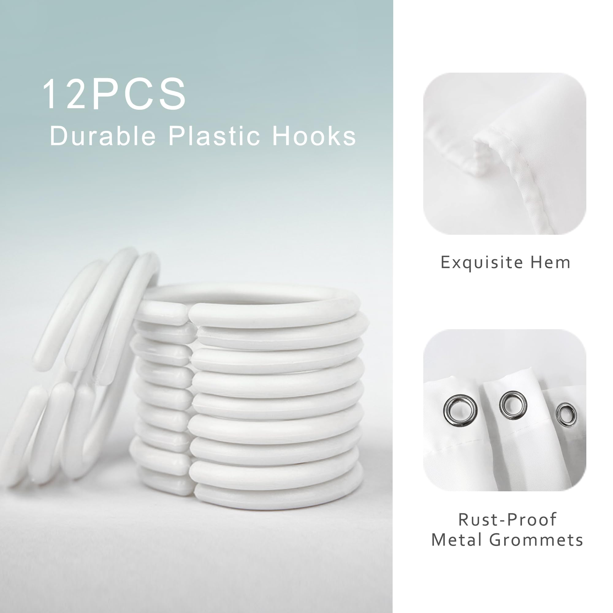 Riyidecor Kids Ocean Animal Shower Curtain 60Wx72H Inch Underwater Cartoon Whale Dolphin Octopus Jellyfish Turtle Beach Sealife