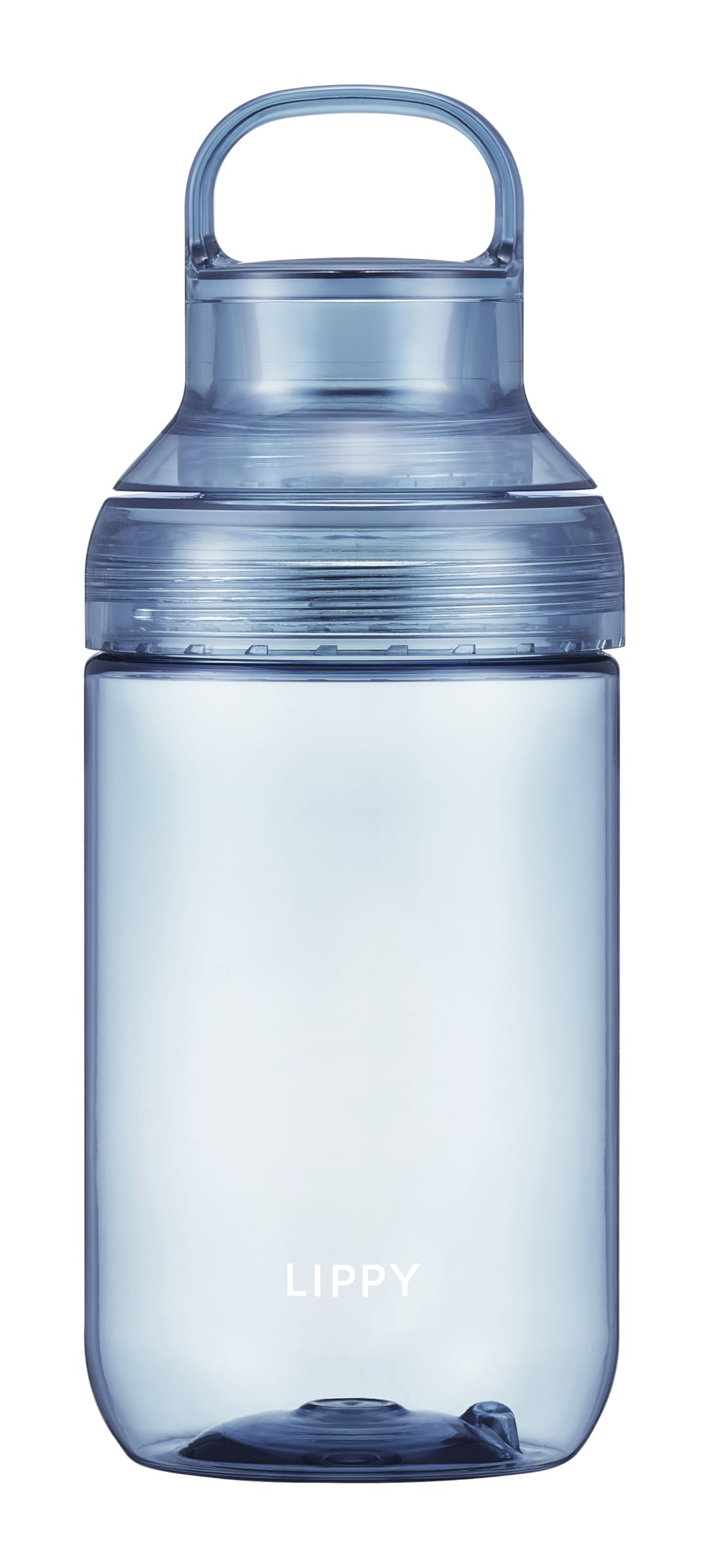 OSK LIPPY BC700 Water Bottle, 23.7 fl oz (700 ml), Clear, Blue, Made in Japan, Easy to Wash, Handle & Washer, Lightweight, Room