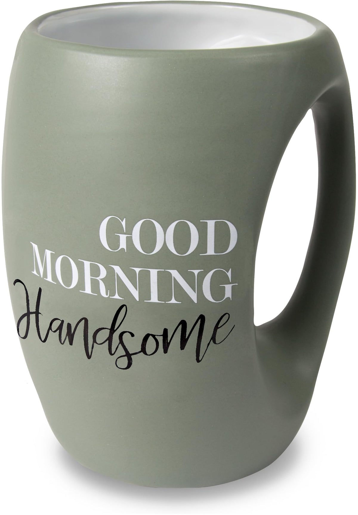 Pavilion Gift Company Good Morning Gorgeous 16 Oz Mug, 1 Count (Pack Of 1), Green