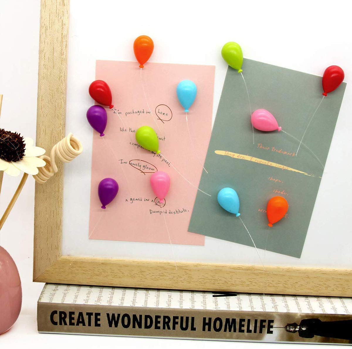 Tabenter Decorative Refrigerator Magnets, Perfect Fridge Magnets For House Office Personal Use (12Pcs Balloon)