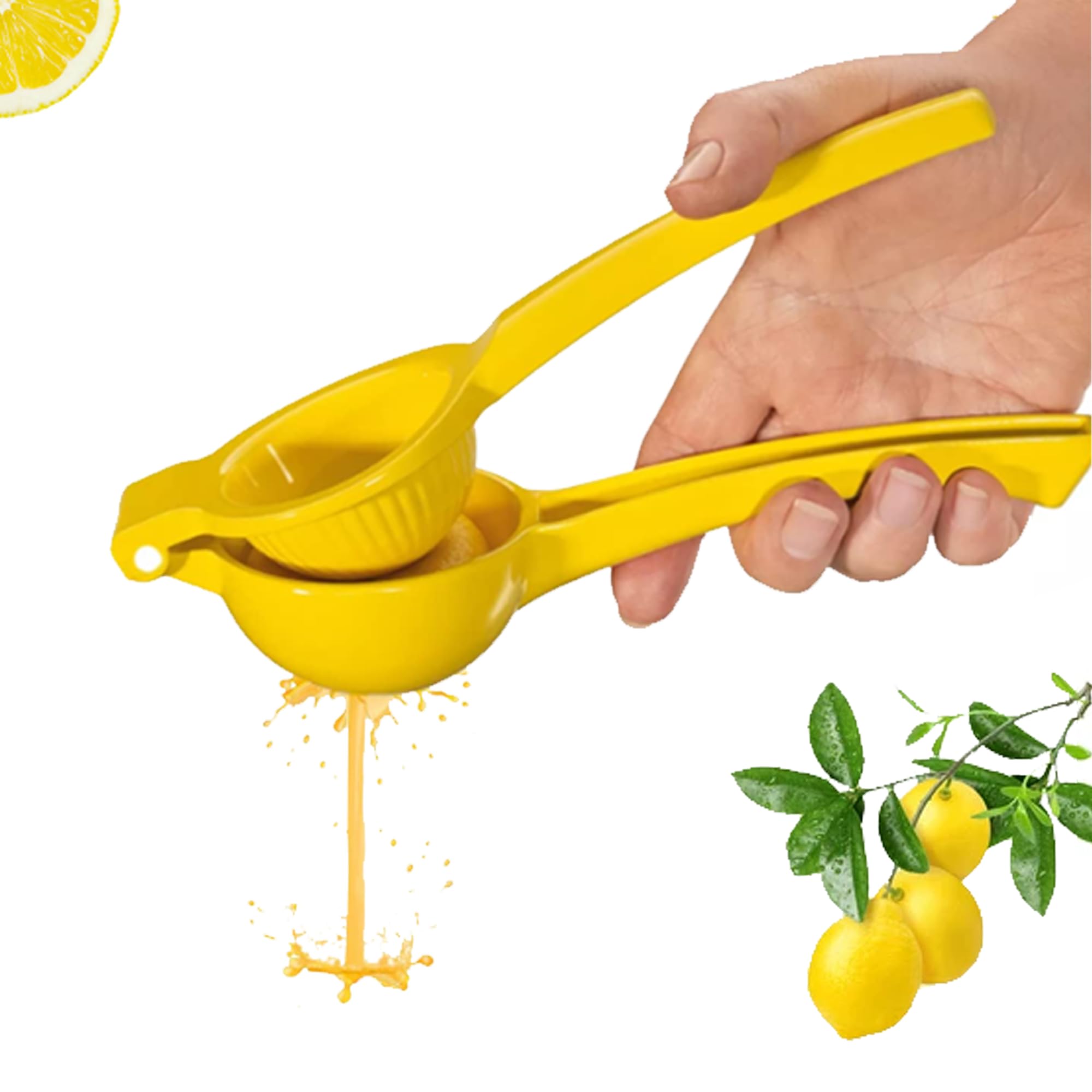 Lemon Squeezer Metal Lime Juice Extractor Citrus Juicer Handheld Heavy Duty Citrus Squeezer Lime Press Squeezer Seedless Manual