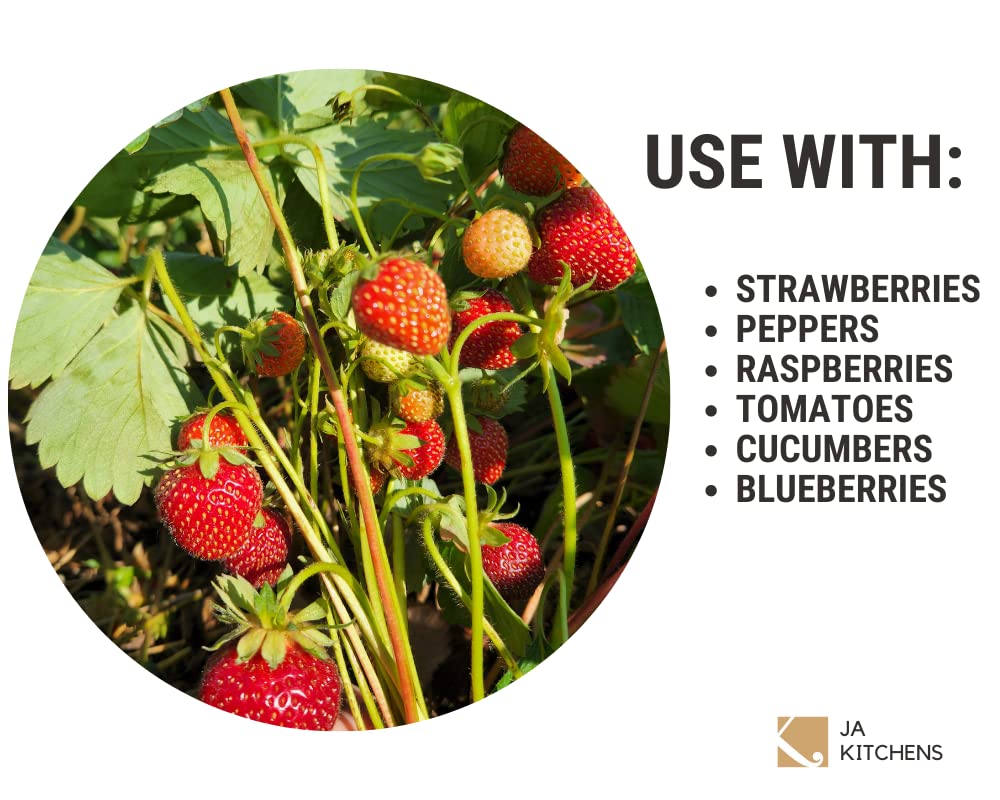 Ja Kitchens 42 Pack Quart Green Molded Pulp Fiber Berry/Produce Vented Baskets For Fruit And Vegetable