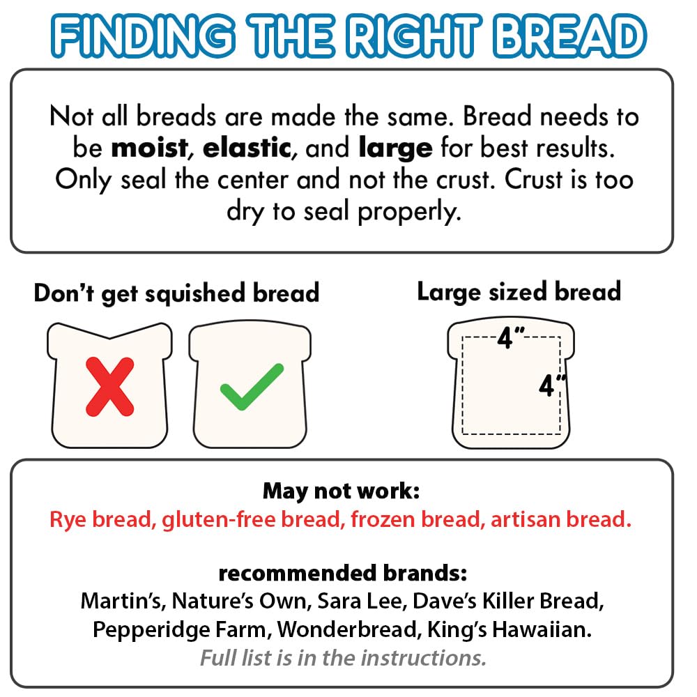 Sandwich Cutter And Sealer - Crustless Sandwich Maker - Cut And Seal - Lunch Box And Bento Box - Boys, Girls, Kids Lunch - Sandw