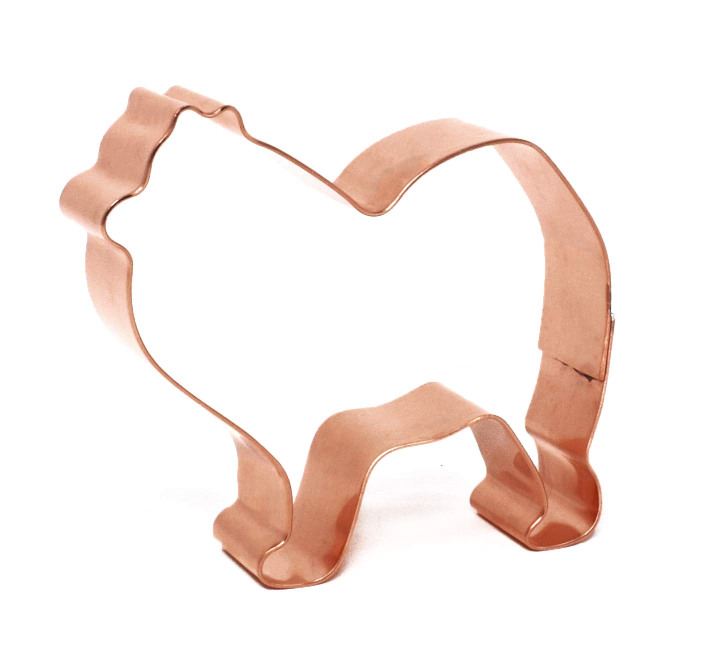 Small Samoyed Copper Dog Cookie Cutter