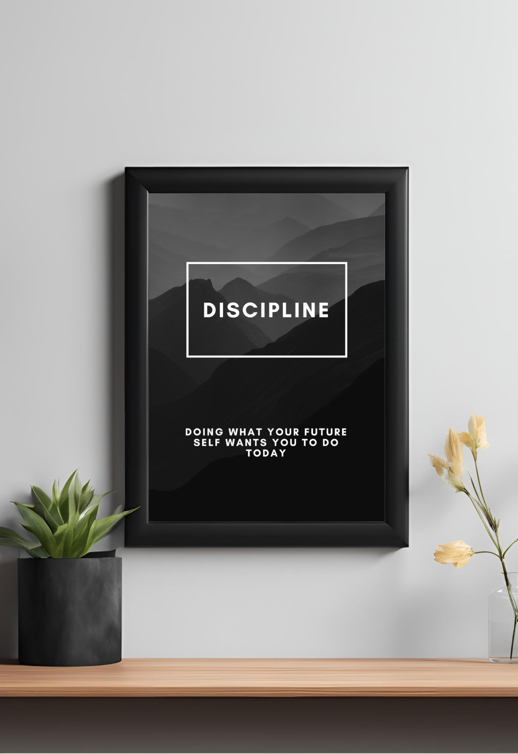 Master Flame Word Motivation Aesthetic Wall Art Poster For Living Room, Home & Wall Decor | Inspirational Motivational Quote (A3