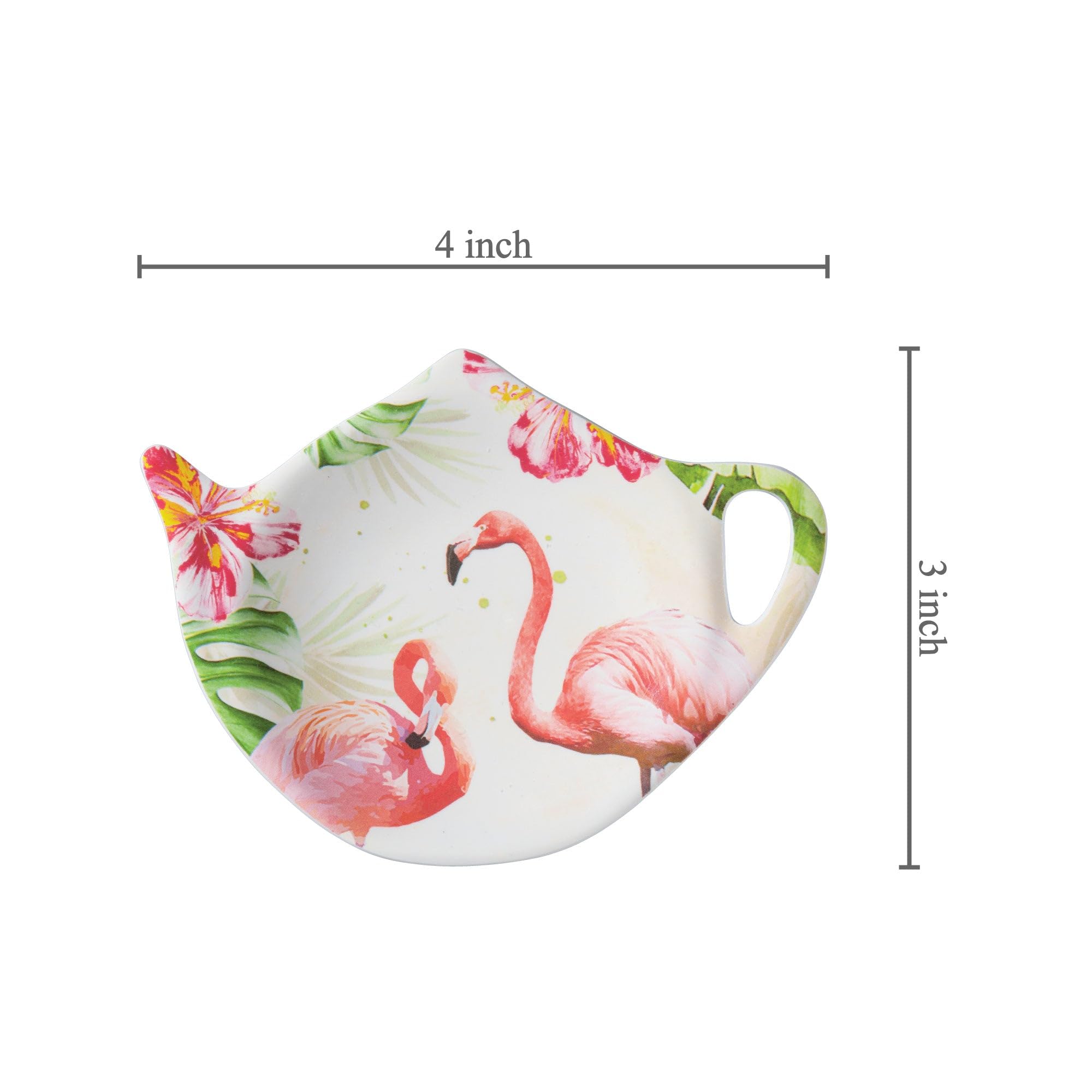 Supreme Housewares Tea Bag Holder Set Of 4, Teapot Shaped Tea Bag Coasters Spoon Rests Saucer Seasoning Dish Set Teabag Holder (
