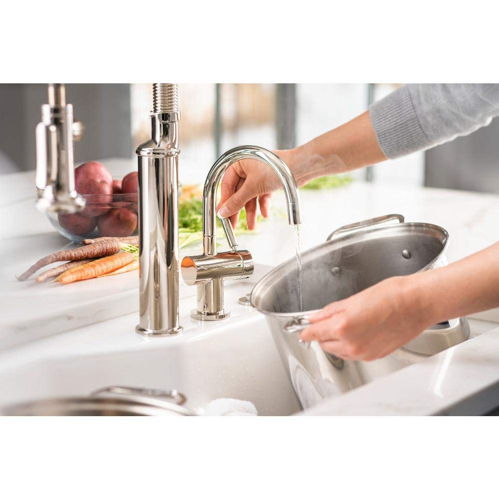 Insinkerator F-H3300Pn Indulge Modern Hot Water Dispenser Faucet, Polished Nickel