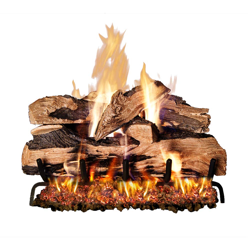 Peterson Real Fyre 24-Inch Split Oak Designer Plus Gas Logs (Logs Only, No Burner)