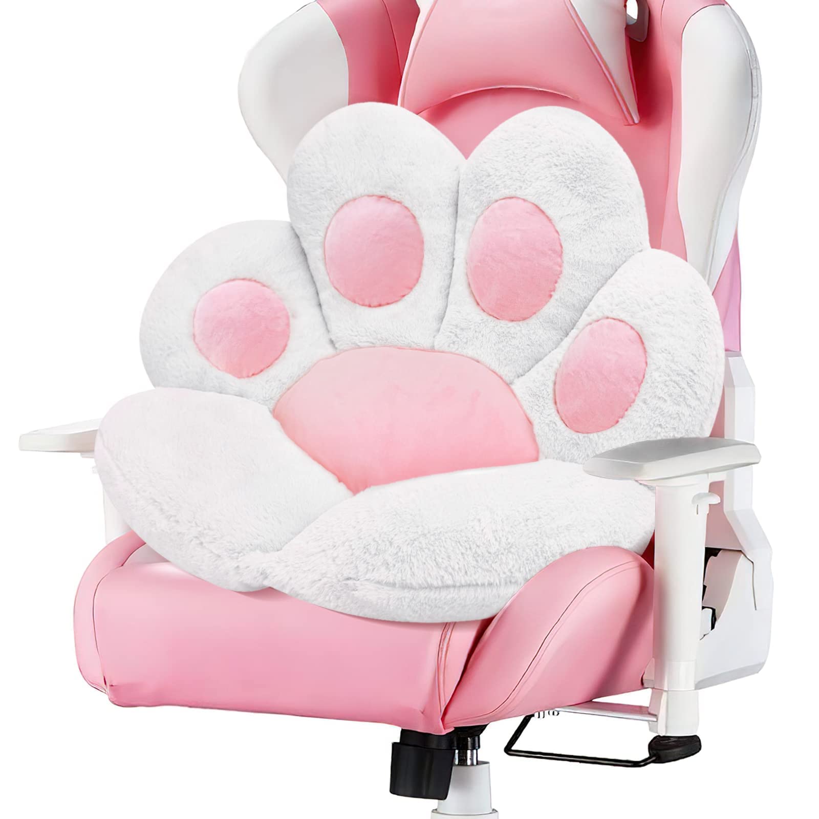 Moonbeeki Cat Paw Cushion Comfy Kawaii Chair Plush Cushions Shape Lazy Pillow For Gamer Chair 28''X 24'' Cozy Floor Cute Seat Ka