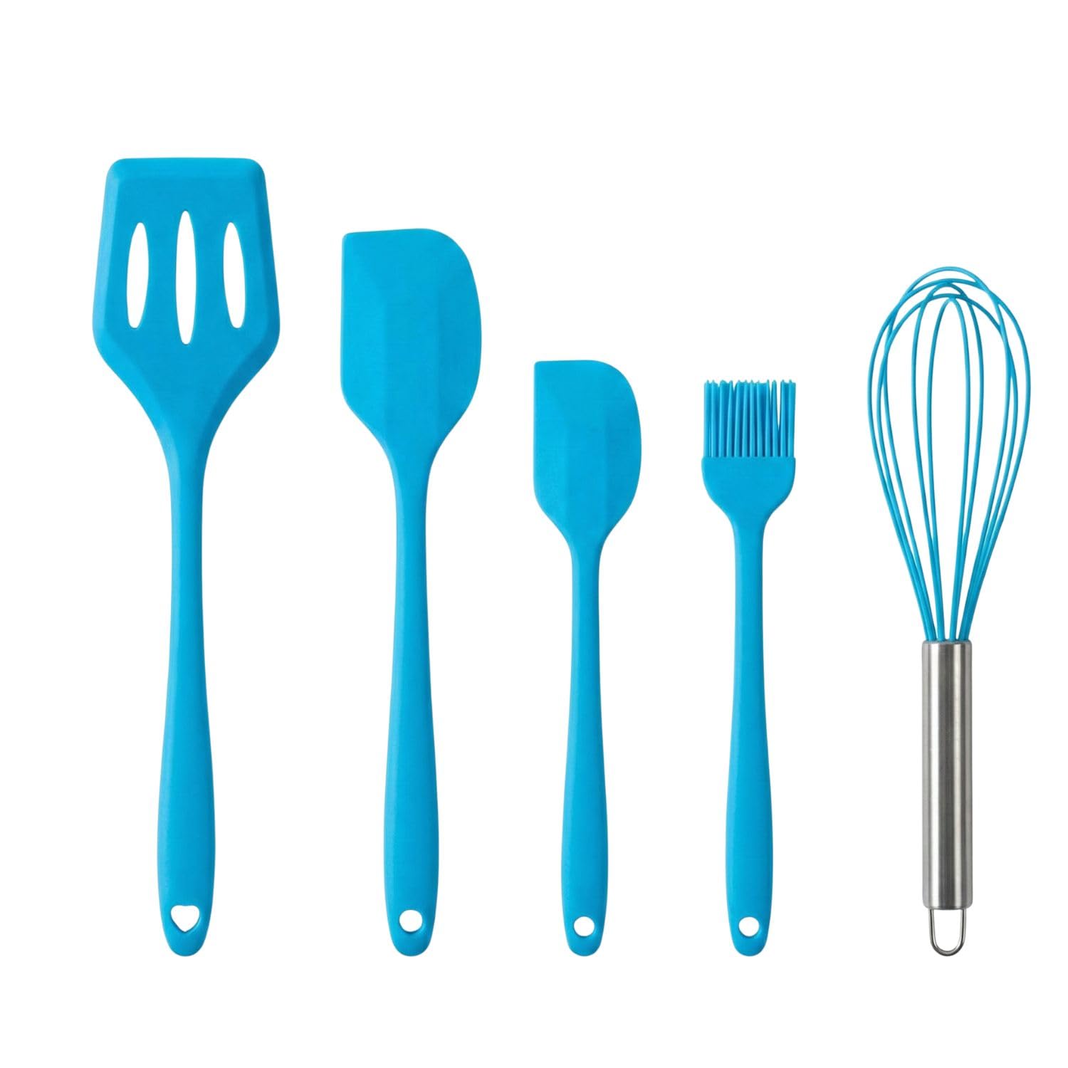 P Plus Fire Kitchen Utensil Spatulas For Cooking  NonStick And Heat Resistant Silicon Spatulas Brush Oil Brush, Egg Beater, Sl