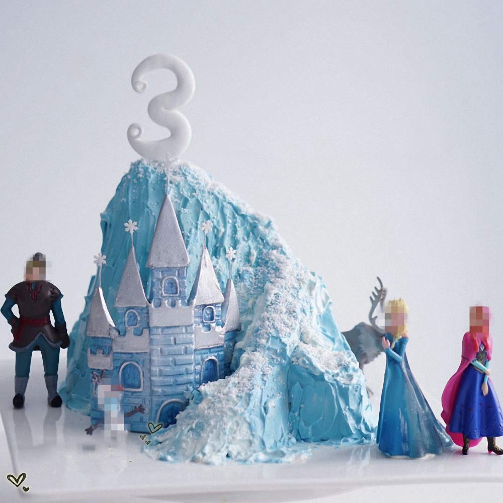 Fairytale Castle Silicone Fondant Mold Cake Crafts Decorating Tool Chocolate Candy Sugar Craft Gum Paste Mold For Wedding Cake D