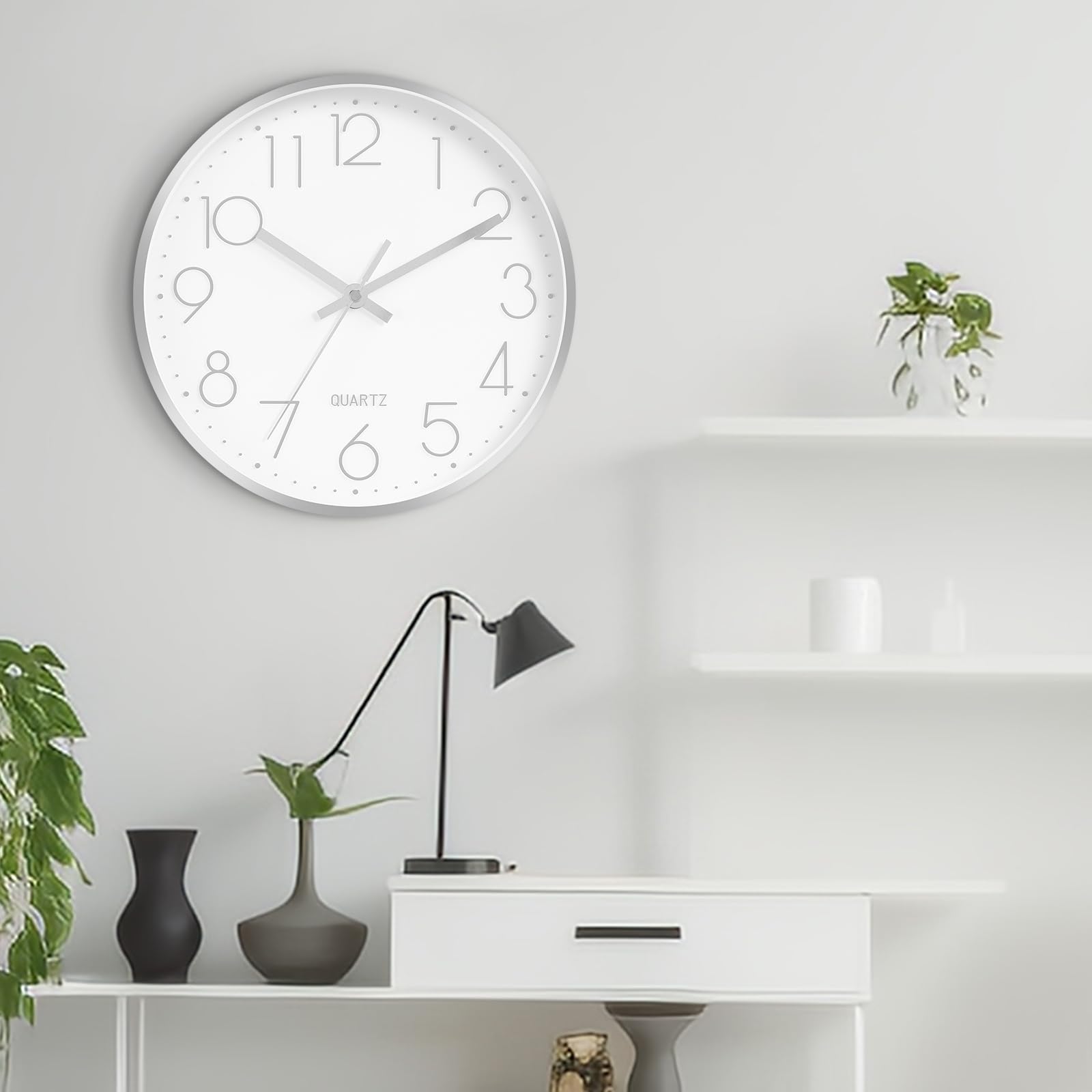 Tmdekh Analog Wall Clock For Home Stylish Latest, 10 Fancy Watch Wall Clocks Silent Non-Ticking, Modern Quartz Clock Decorative