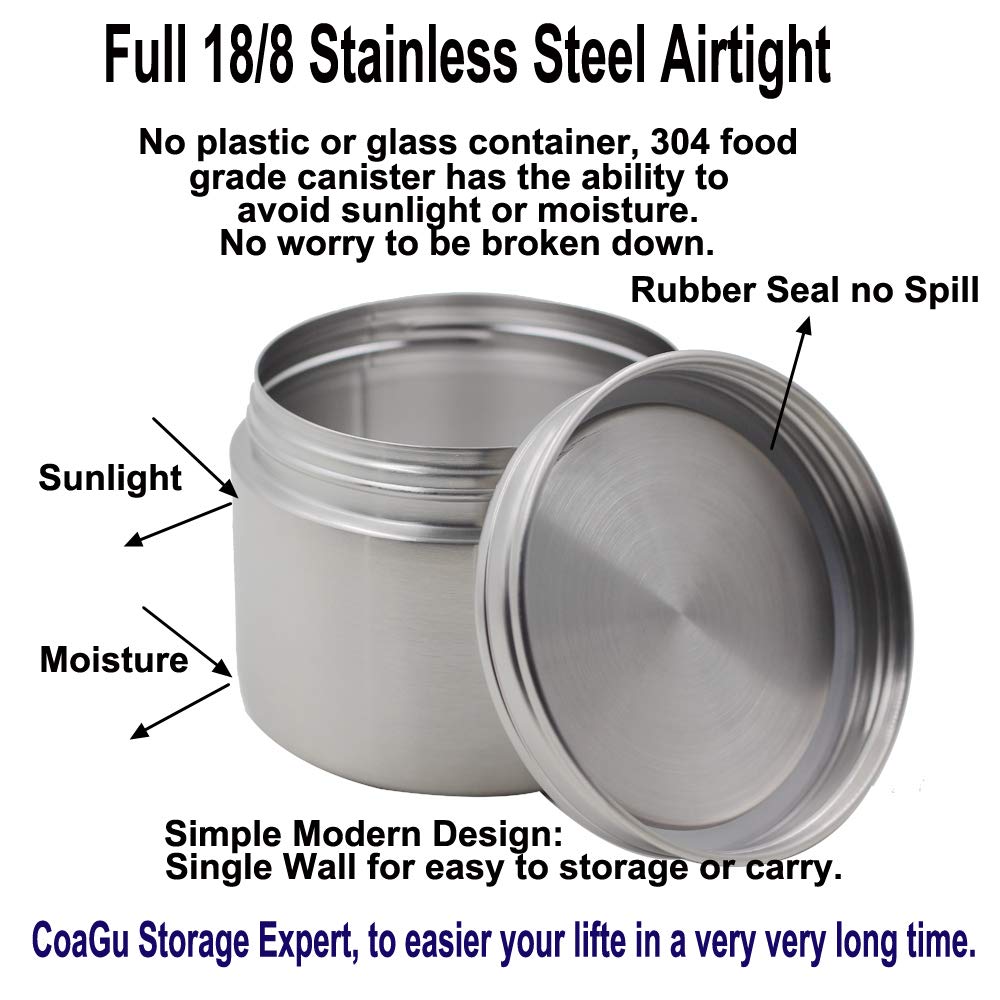 Coagu 24Oz Coffee Container: Bpa-Free, Dishwasher Safe, Airtight 18/8 Stainless Steel Lunch Storage Solution