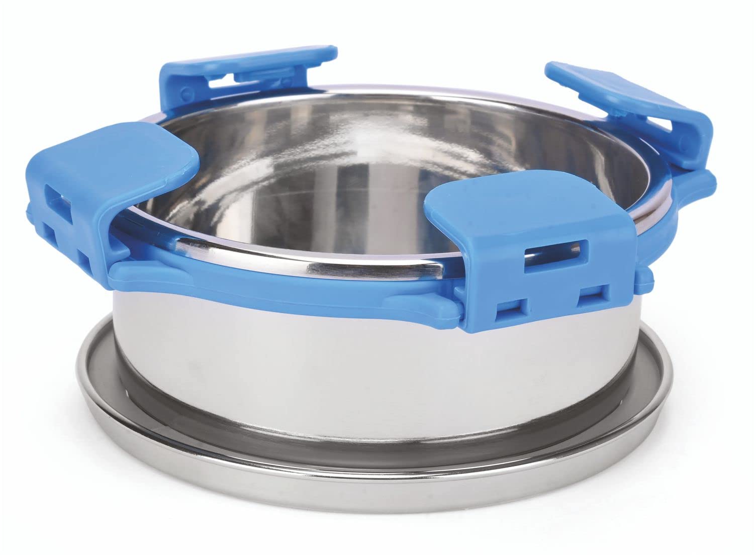 Signoraware All Steel Executive Medium With Steel Lid Container, 350Ml, Set Of 1, Blue