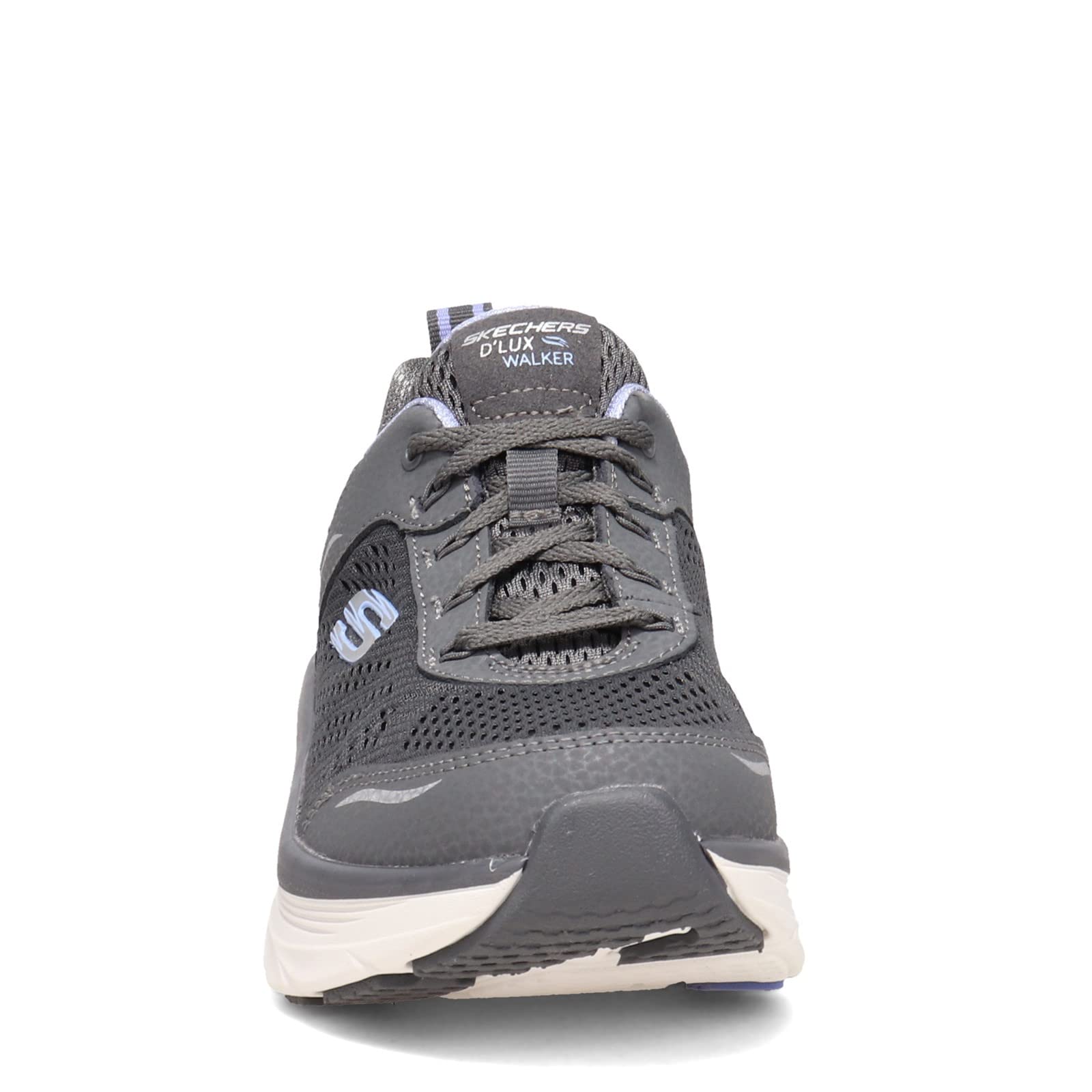 Skechers Womens Dlux Walker-Infinite Motion Sneaker, Cclvcharcoal Lavendar, 85 Us