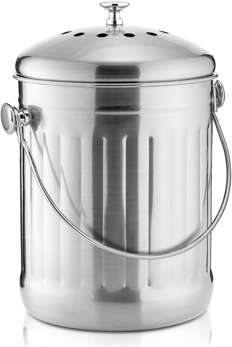 DOZENEGG Compost Bin 1 Gallon  Countertop Compost Pail