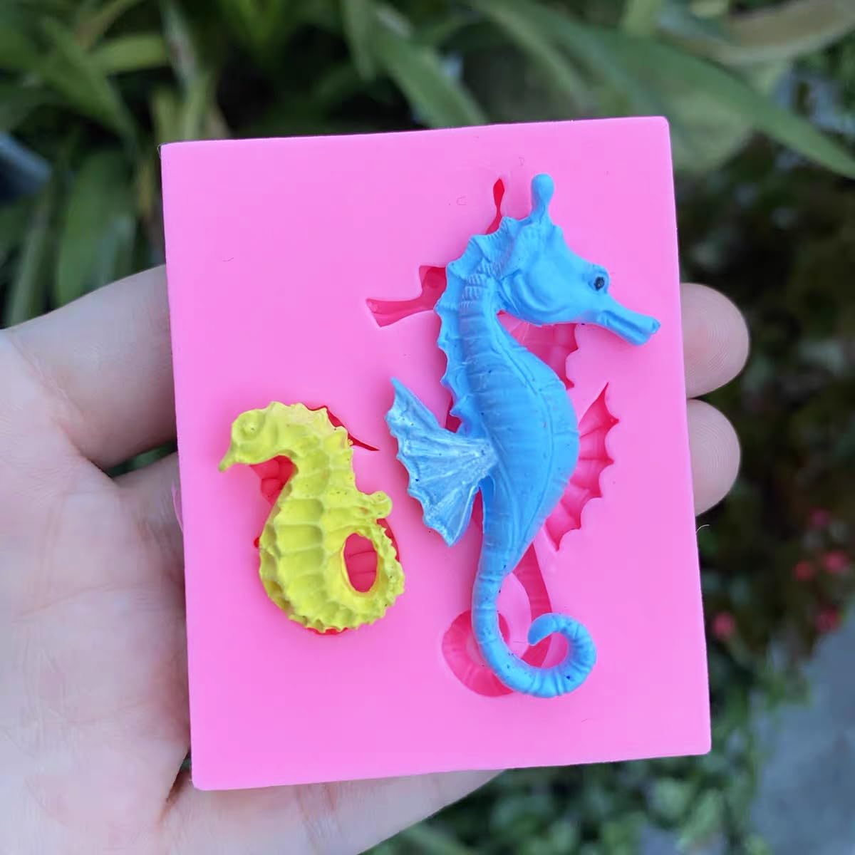 5 Pcs Marine Theme Cake Fondant Silicone Mold Cupcake Decoration Molds Seashell Conch Seahorse Starfish Tortoise Silicone Mold F