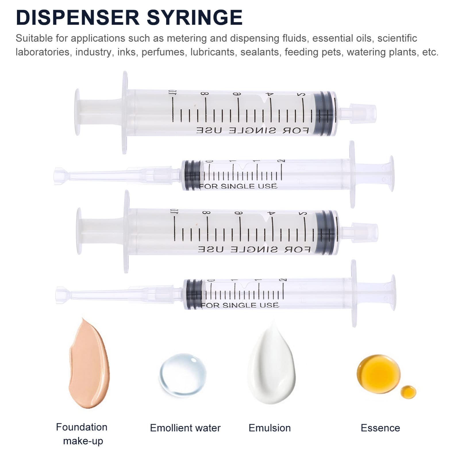 Mobestech 10 Pcs Perfume Refill Pump Tools Plastic Perfume Dispenser With Adapter Tools For Perfumes Transfer To Empty Bottles,