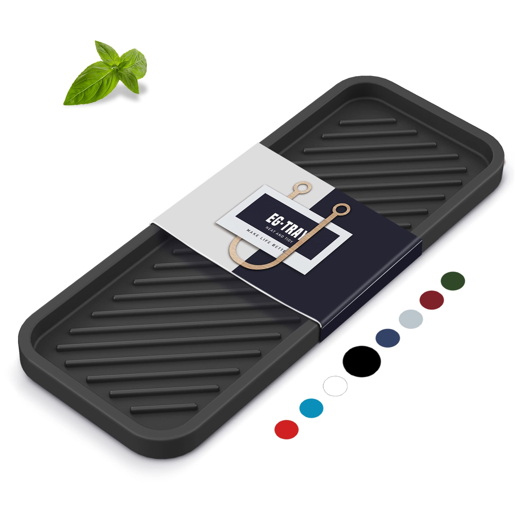 Eg-Sipro Silicone Sponge Holder,Kitchen Sink Organizer Tray Kitchen Soap Tray Soap Sponge Holder For Bathroom Counter Sponge Cad