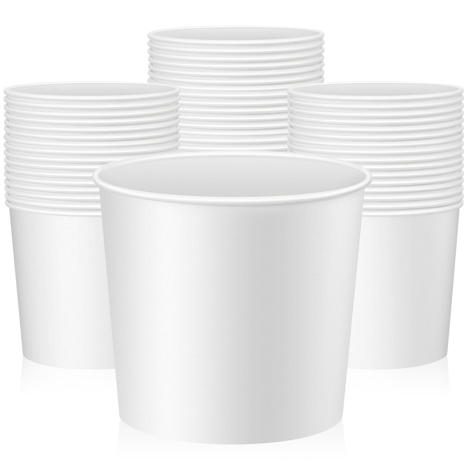 Hoolerry 15 Pack 85 oz Paper Bucket Cardboard Food Bucket Bulk Disposable Food Container for Christmas Party Wedding Baby Shower