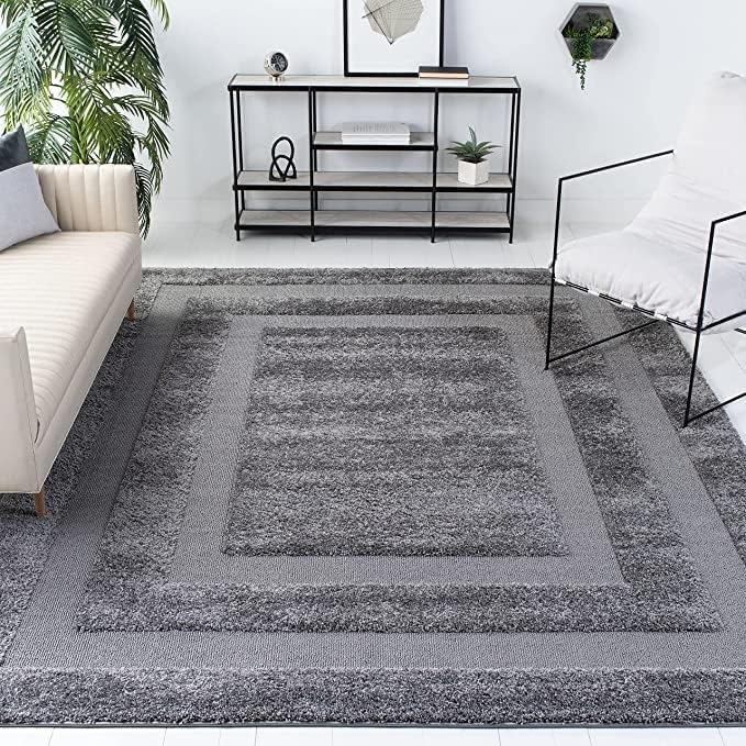 Carpet For Living Room 10 X 13 Feet Soft Fluffy Non-Slip Modern Area Rug For Bedroom & Home Dcor - Large Shaggy Carpet (Dark Gre