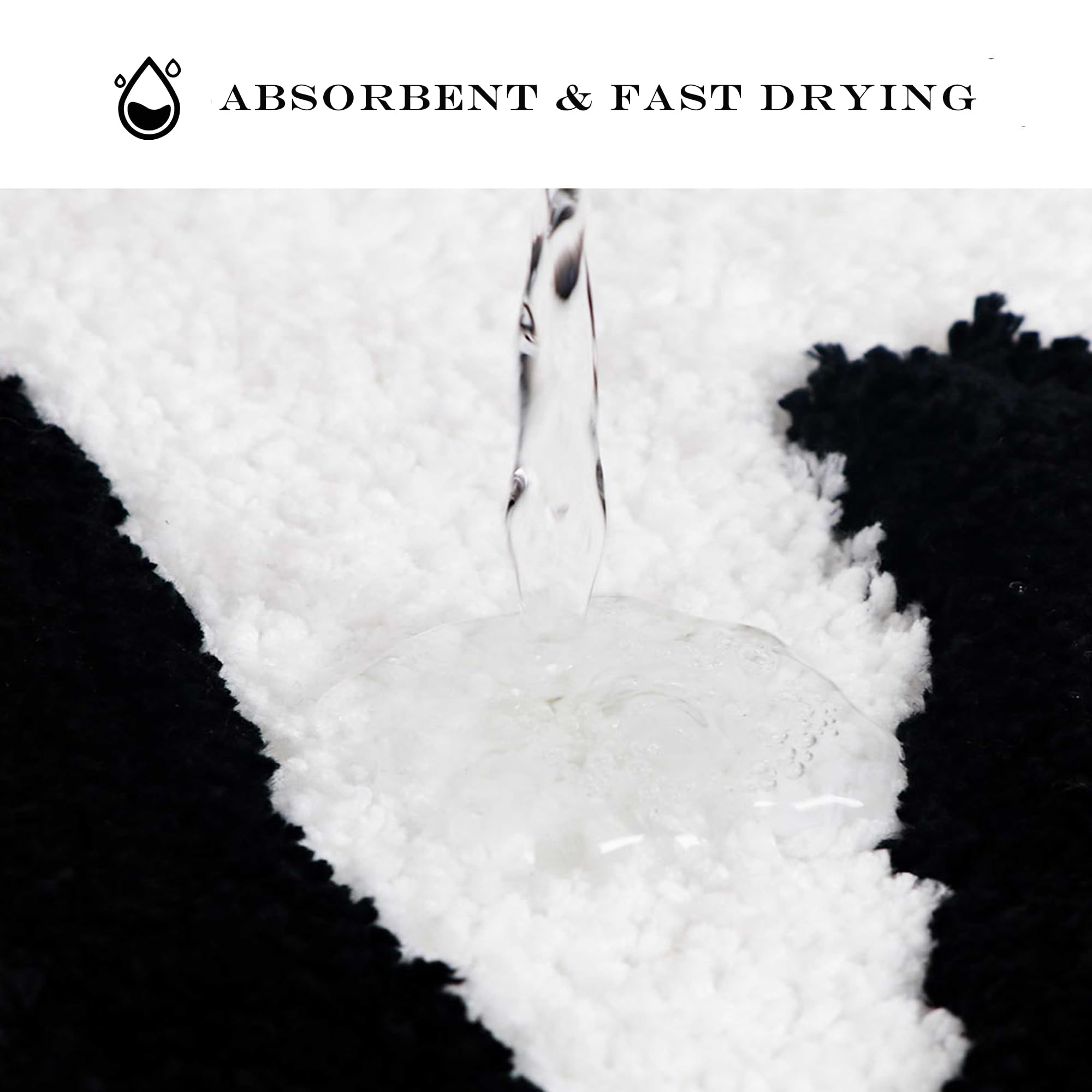 Yuang Get Naked Bath Mat- Funny Bathroom Rugs-Non Slip Black Bath Mats -Soft Thick Microfiber Absorbent Bath Rug For Bathroom -M