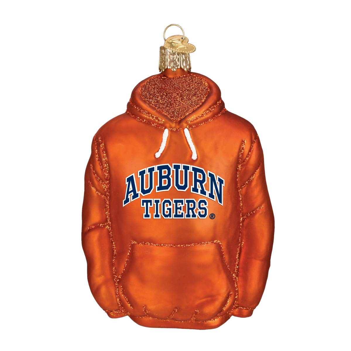 Old World Christmas Ornaments: Auburn University Glass Blown Ornaments for Christmas Tree, Hoodie