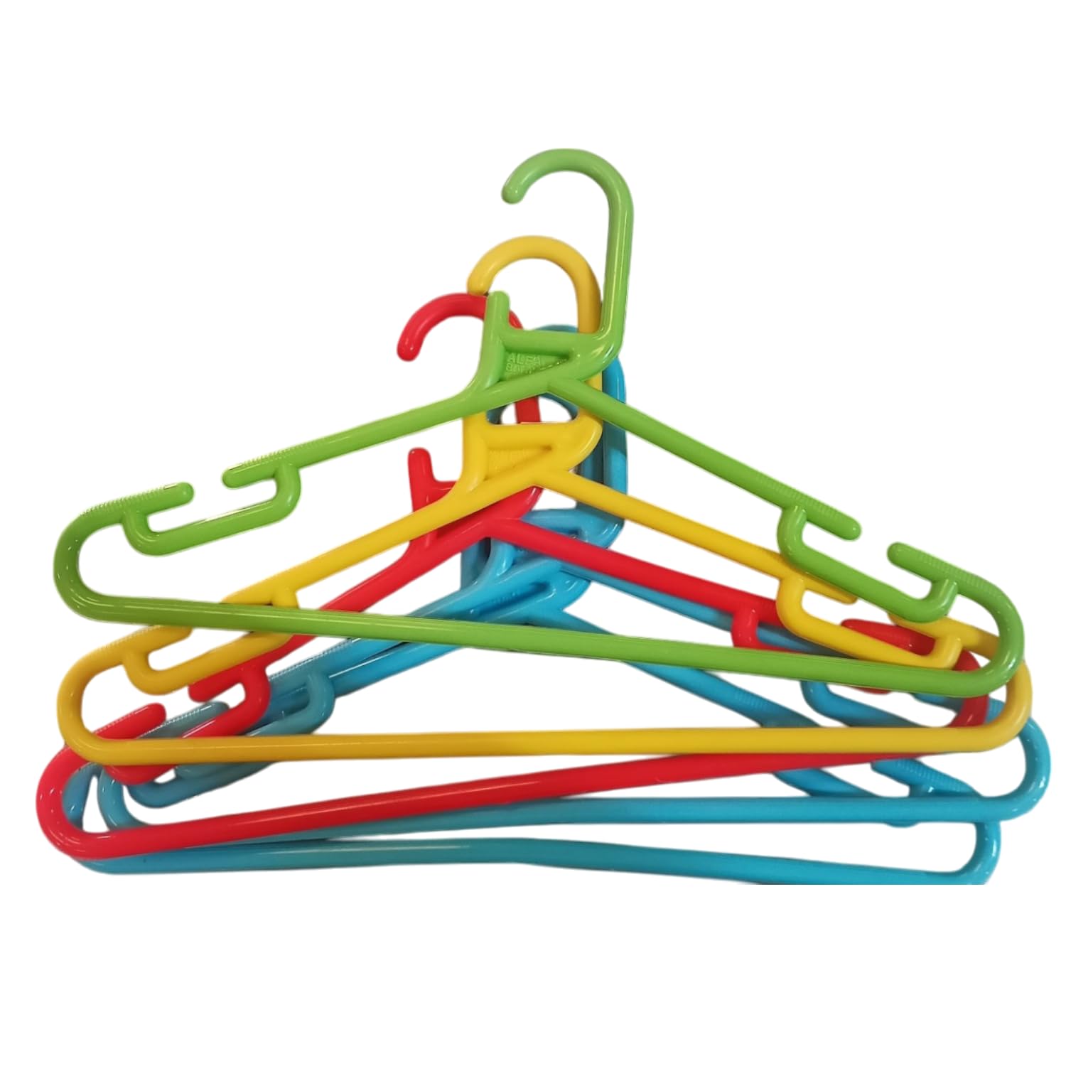 Go Hooked Kids Clothes Hangers With Smooth Finish And Non-Slip Grooves Pack Of 5 | Baby Clothes Hanger Wardrobe Storage Organize