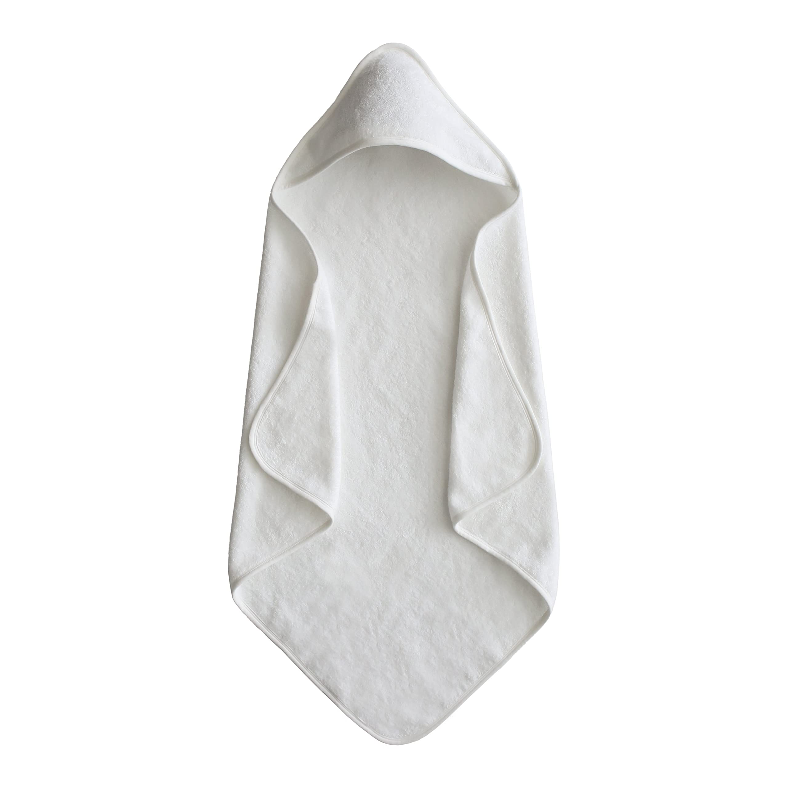Mushie Baby Hooded Towel  Organic Cotton (Pearl)