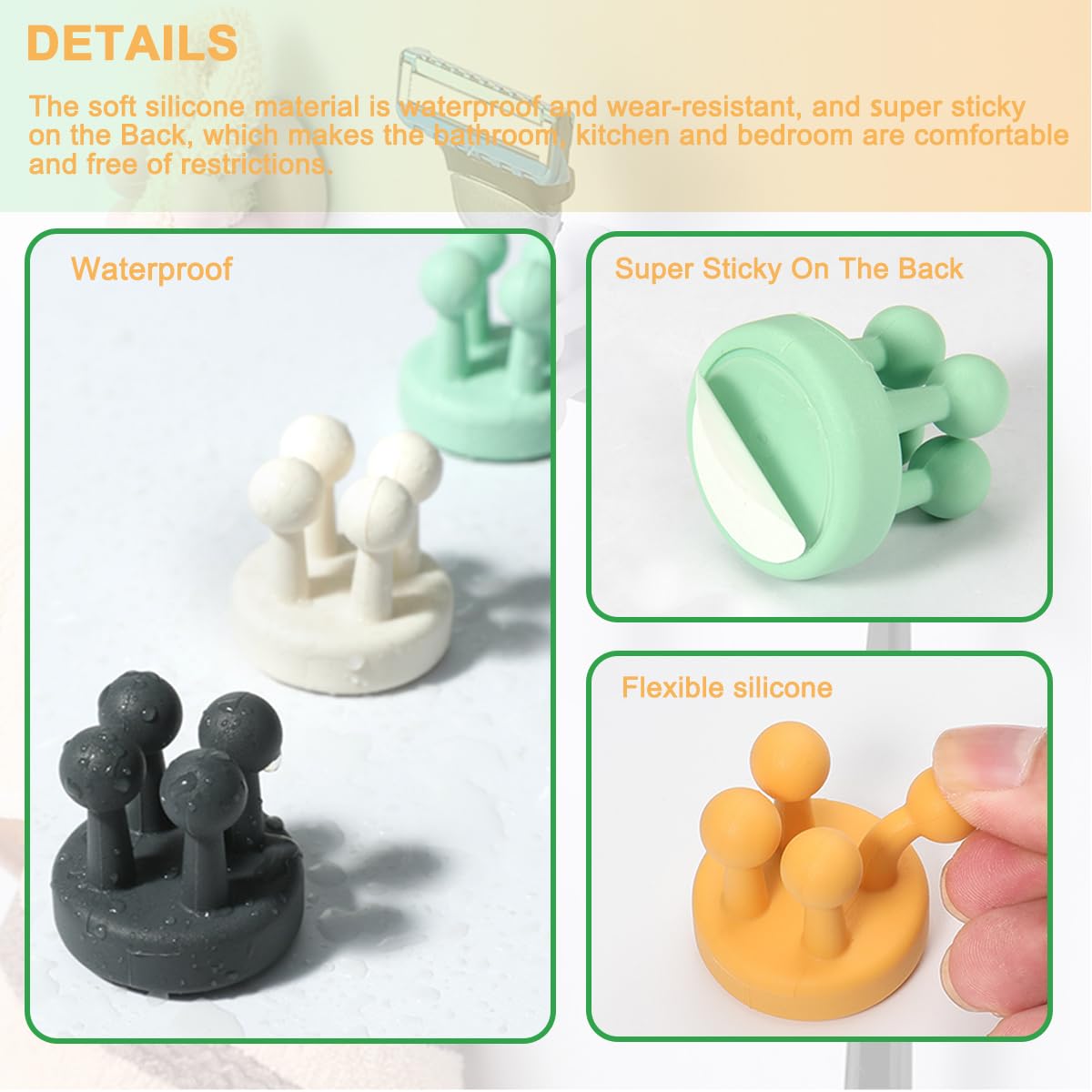 Toothbrush Holders Silicone Toothbrush Holders For Bathrooms Razor Holder For Shower Tooth Brushing Holder Wall Mount Bathroom T