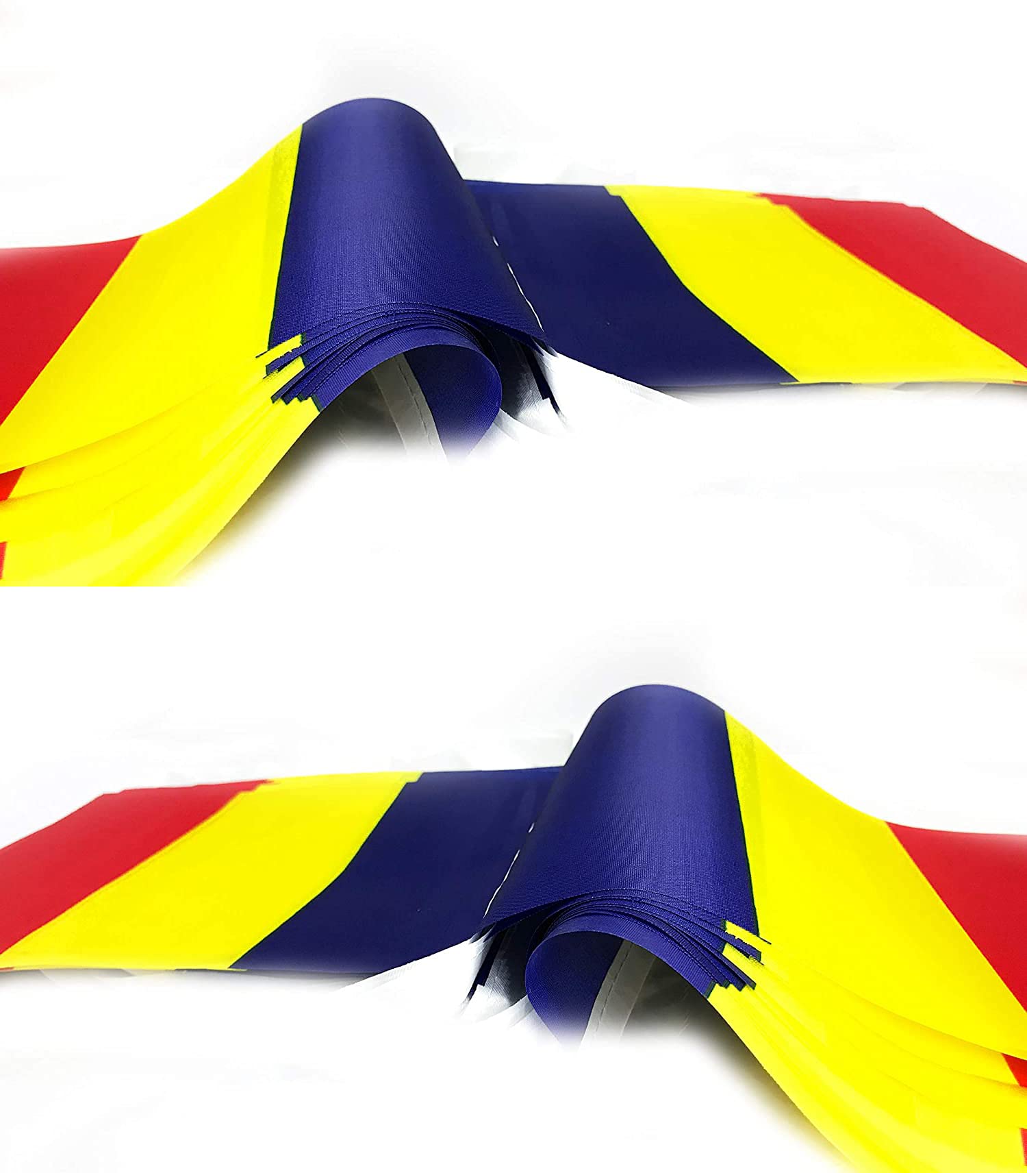 Zxvzyt Romania Romanian Flag Banner String,Small Mini Romanians Pennant Flags,For Grand Opening,Olympics,National Sports Events,