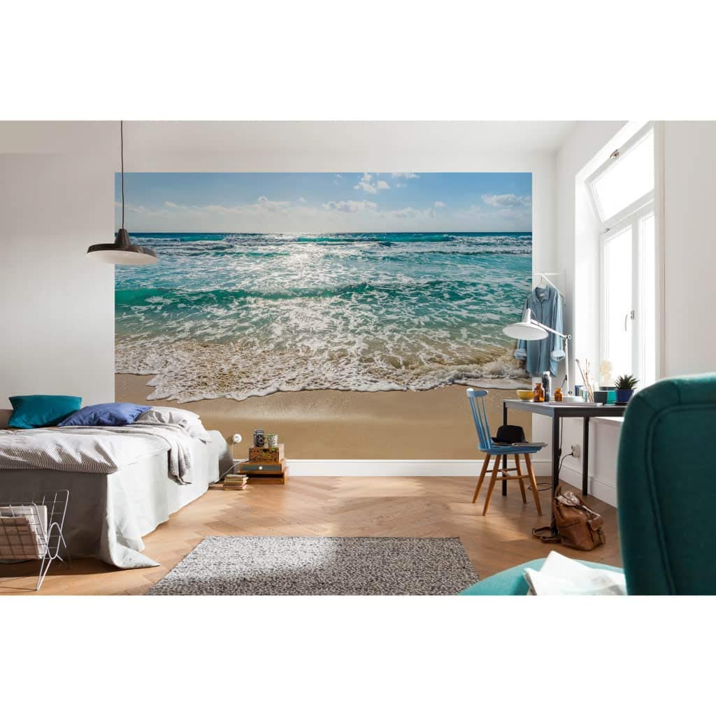 Komar 8-983 Seaside Mural, Blue