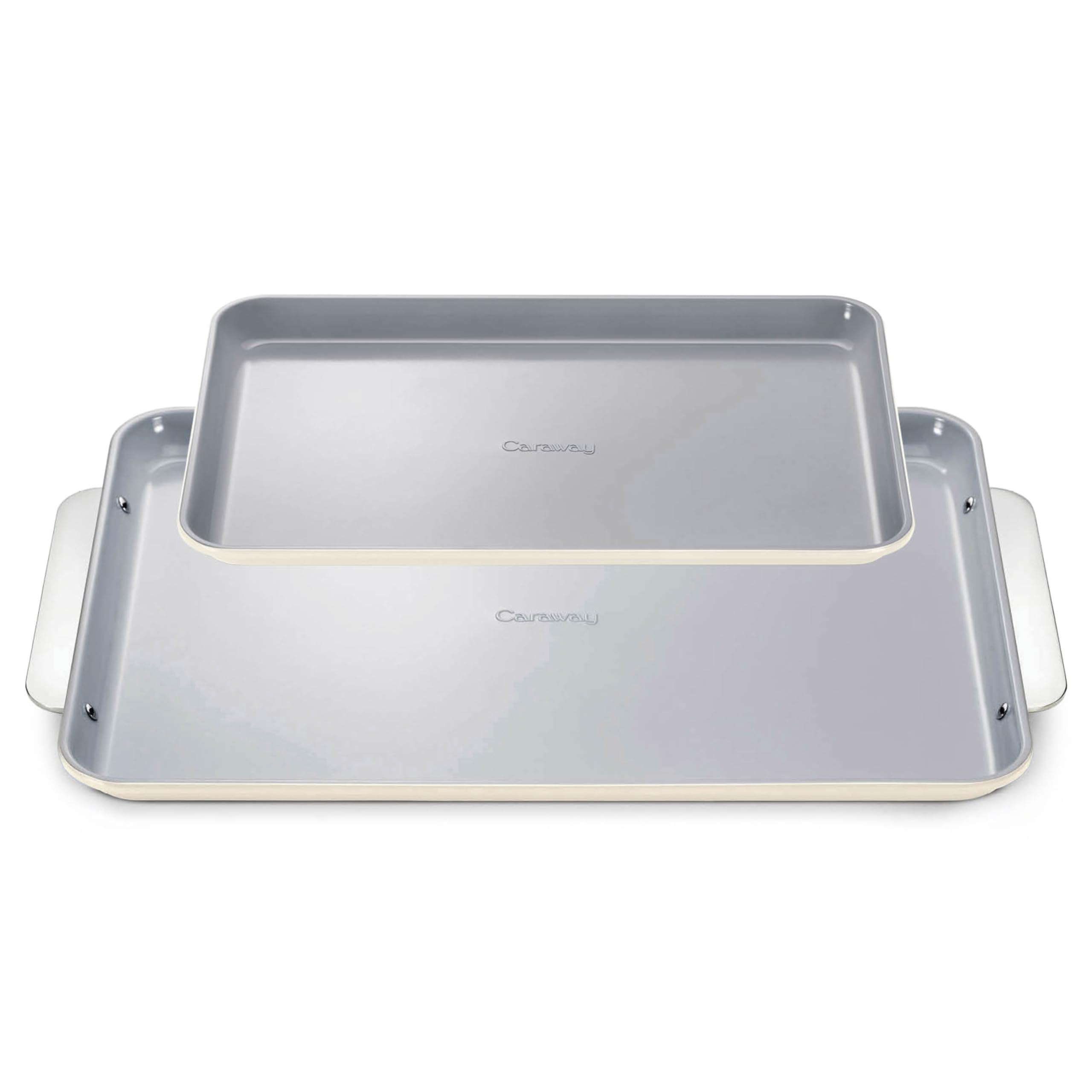 Caraway Non-Stick Ceramic Baking Sheet Trio - Naturally Slick Ceramic Coating - Non-Toxic, PTFE & PFOA Free - 18 x 13 Large, 15 