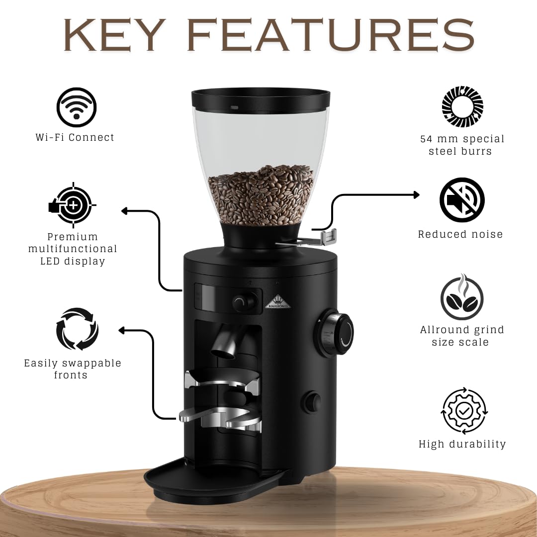 Mahlknig X54 Allround Electric Coffee Grinder, Coffee Bean Grinder, Burr Coffee Grinder, Coffee Grinders For Home Use With Stepl