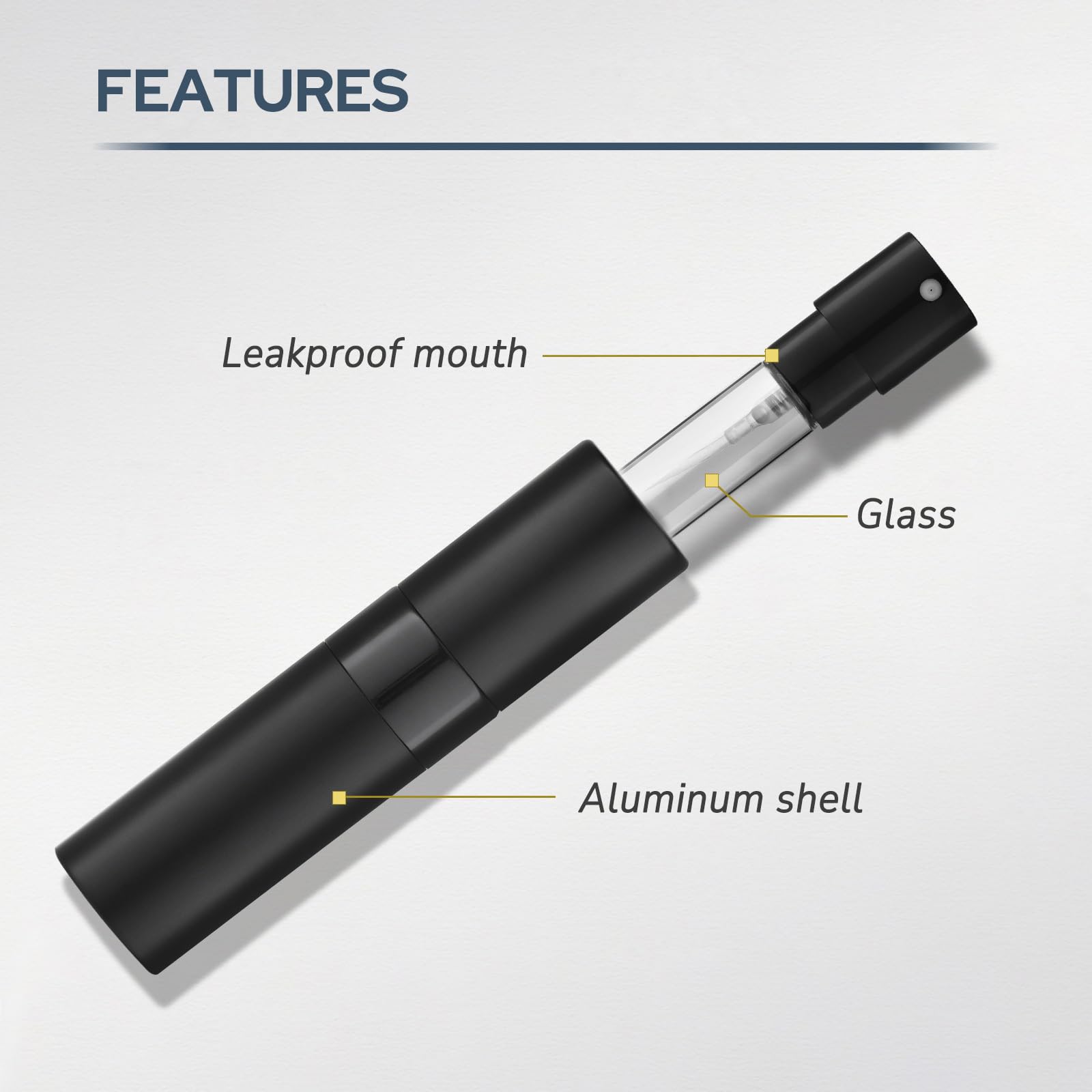 Fusupak Perfume Atomizer Travel Refillable Bottle: Cologne Sprayer Portable For Men - Mini Spray Empty For Refill - 8Ml Small Si