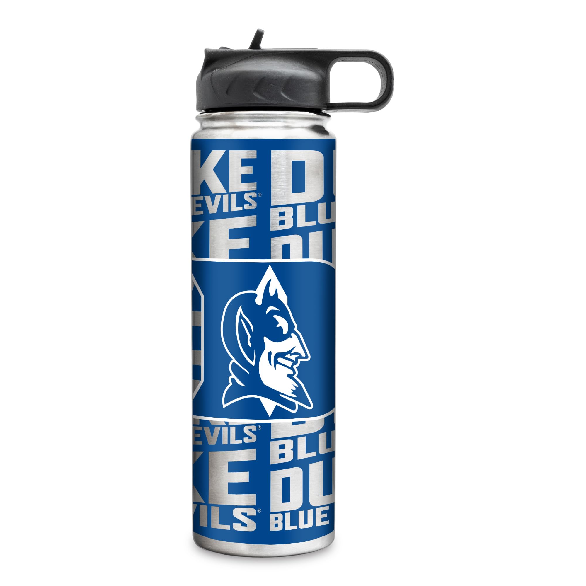 Rico Industries NCAA Duke Blue Devils Standard 22oz Stainless Steel Tumbler with Lid - Great For Coffee, Tea, Water or Cocktails