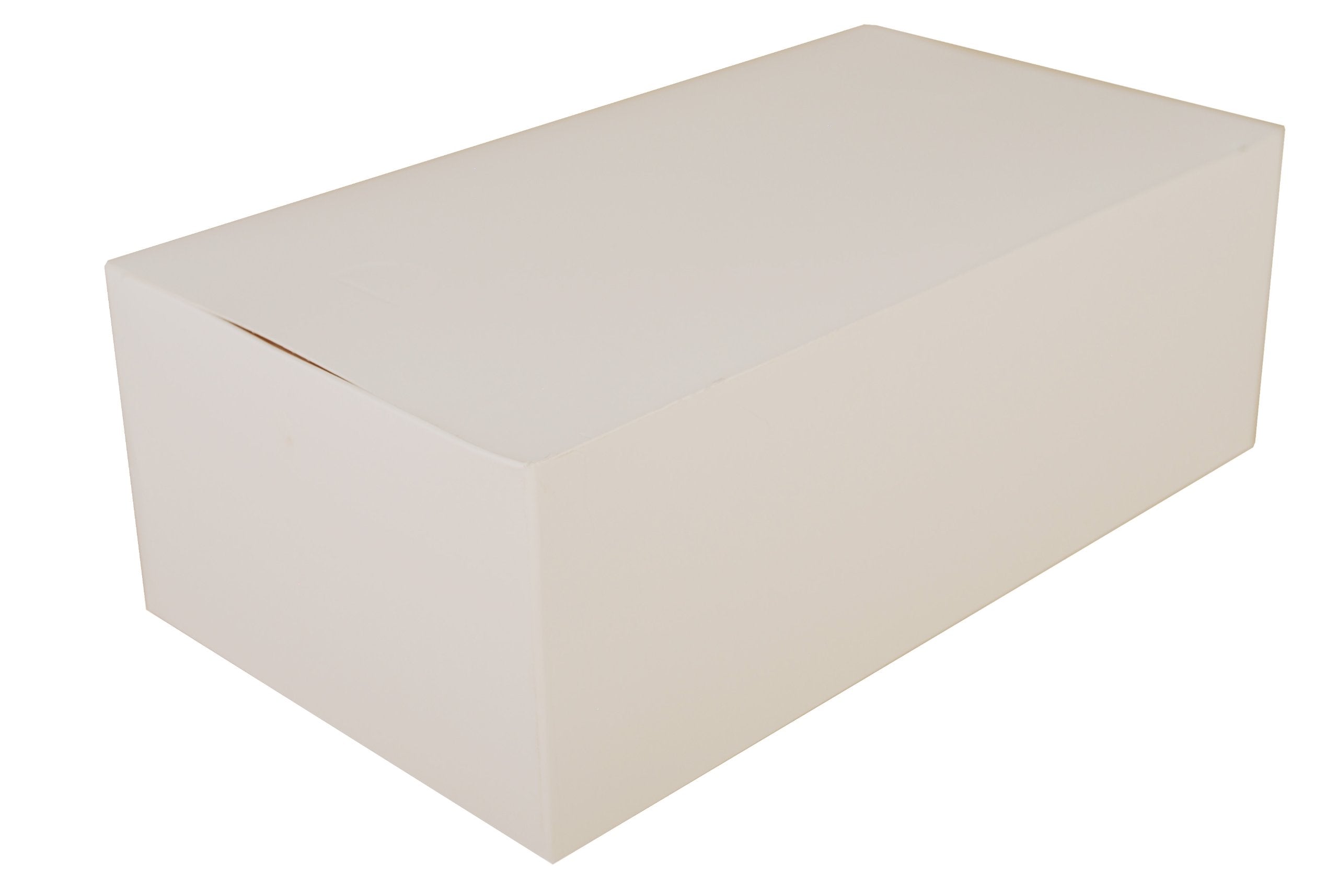 Southern Champion Tray 2729 Paperboard White Carry-Out Boxes, Tuck Top, 8-7/8'' Length X 4-7/8'' Width X 3-1/2'' Height (Case Of