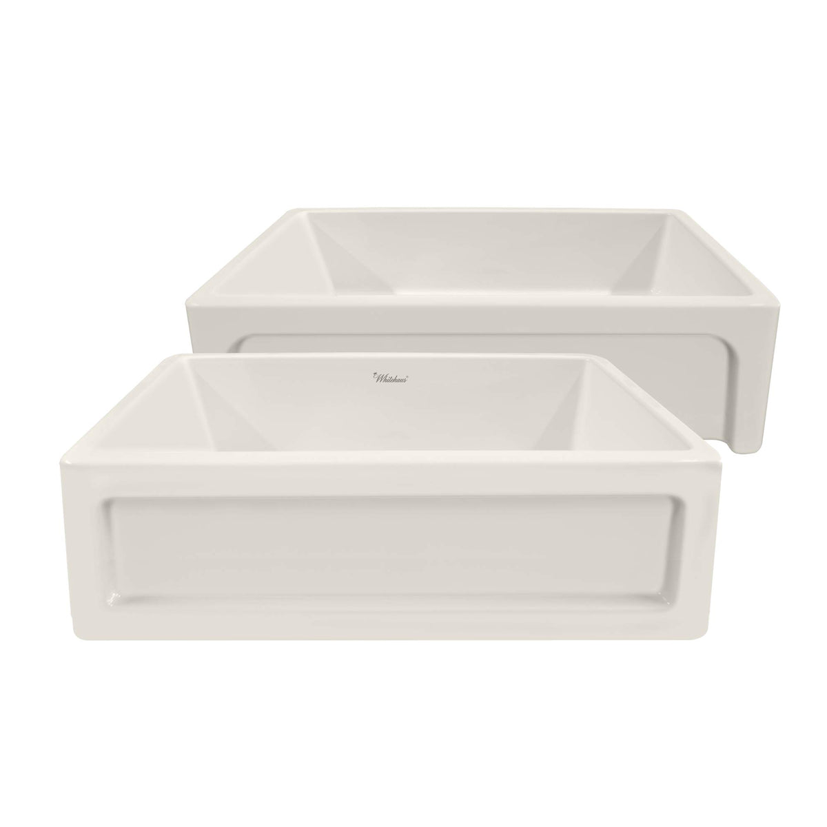 Whitehaus Collection Whq5550-Biscuit Glencove 33'' Front Apron Fireclay Kitchen Sink, Biscuit