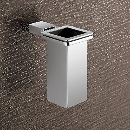 Gedy 3810-01-13 Kansas Wall Mounted Stainless Steel Tooth Brush Holder, 0.79'' L X 2.64'' W, Chrome