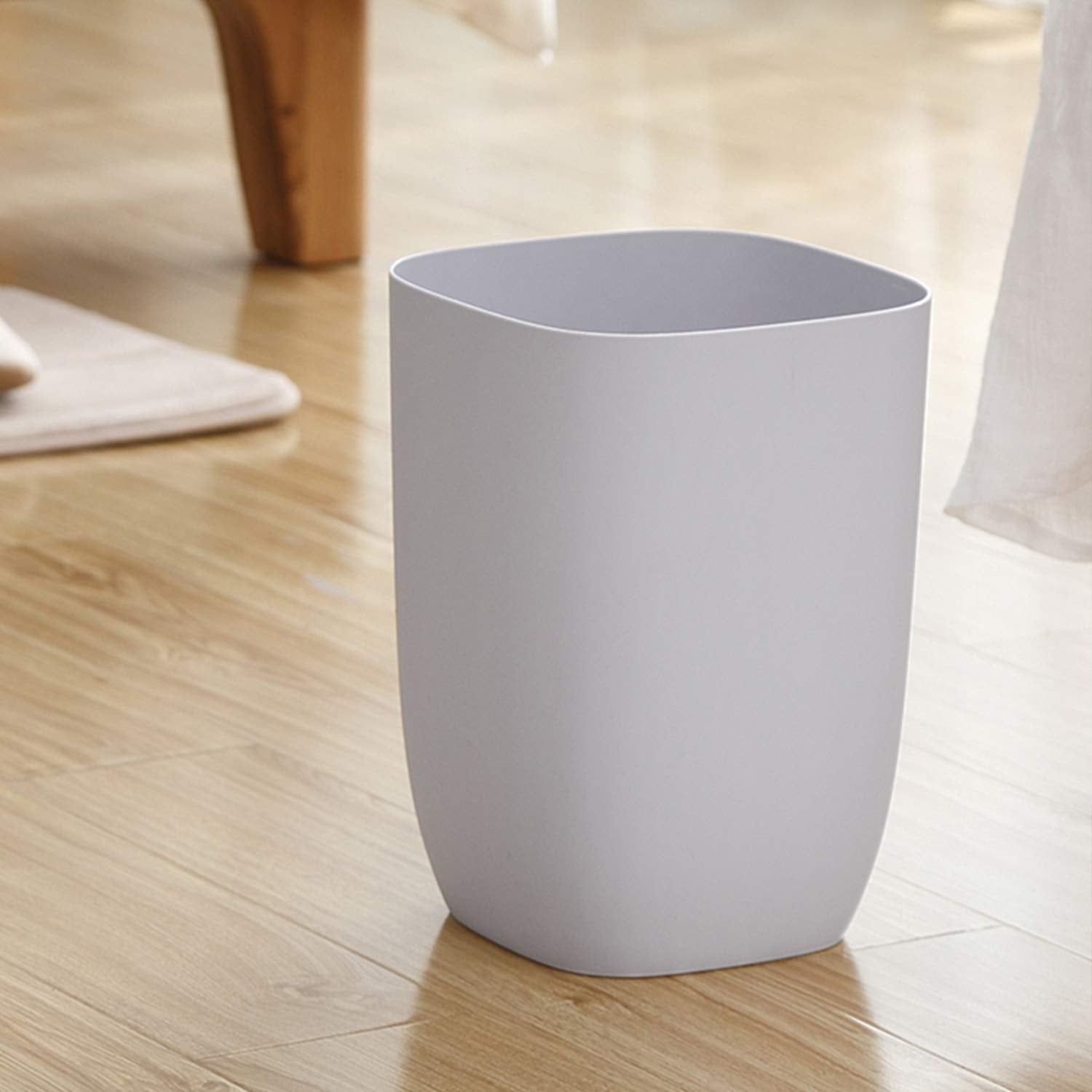 Mingol Bathroom Trash Can, Small Garbage Can For Bedroom, Living Room, Kitchen, Slim Cute Plastic Waste Basket For Office, 7L, G