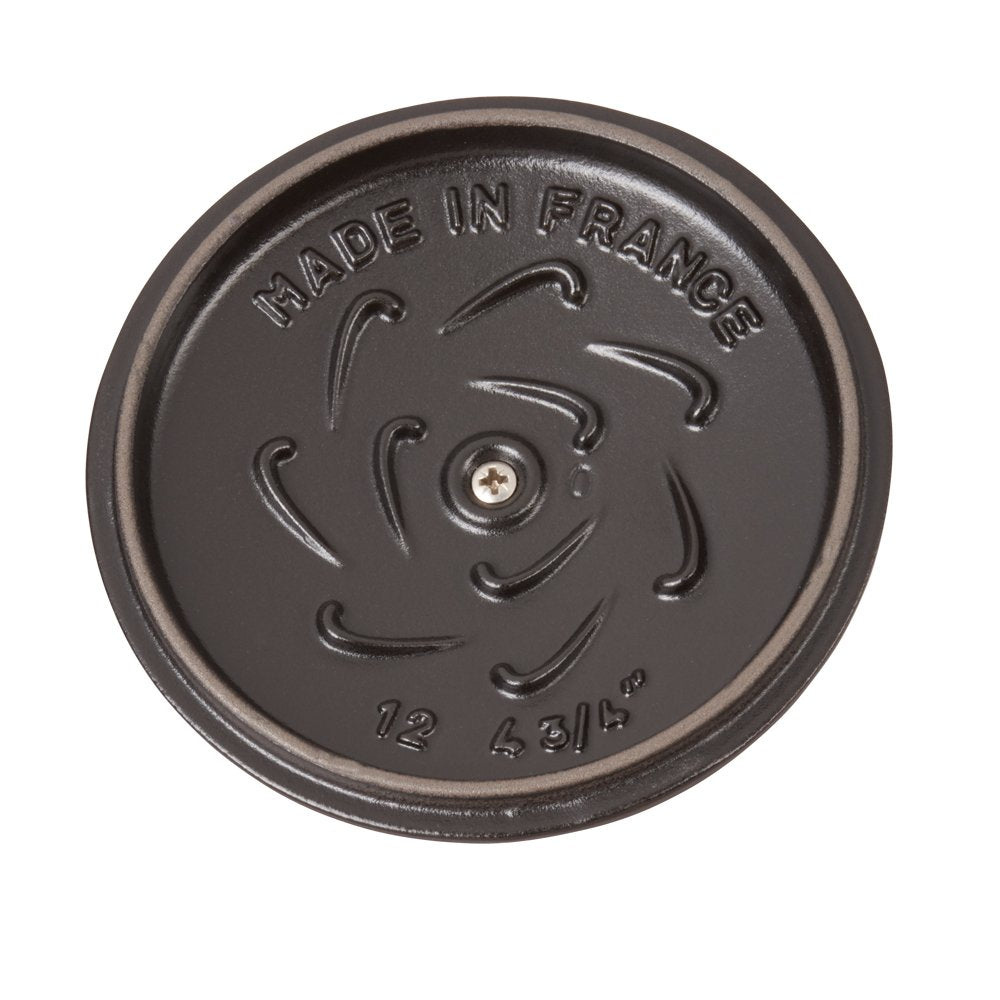 Staub Cast Iron 0.75-Qt Petite French Oven - Matte Black, Made In France