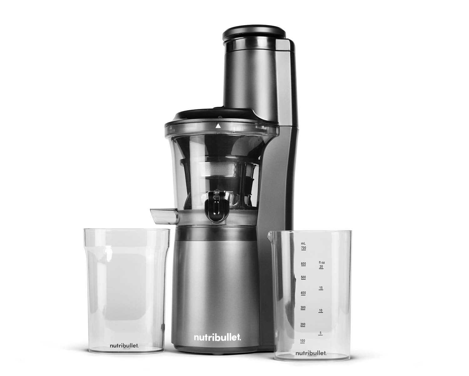Nutribullet Slow Juicer, Slow Masticating Juicer Machine, Easy To Clean, Quiet Motor & Reverse Function, Bpa-Free, Cold Press Ju