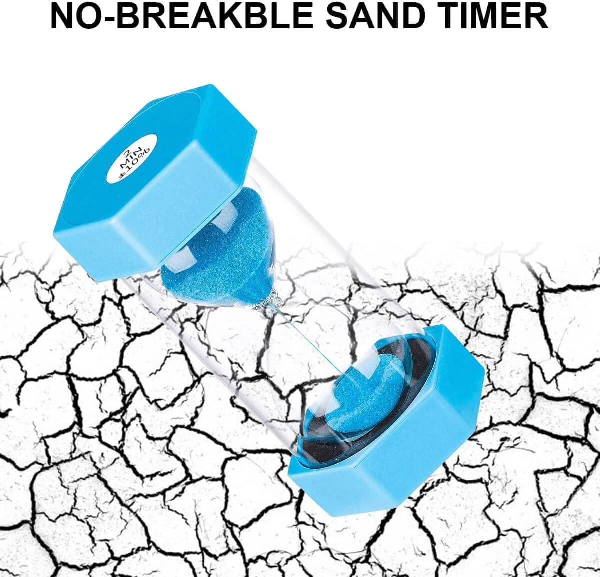 20 Second Sand Timer Hourglass, Suliao Unbreakable Blue Sand Watch 20 Sec, Small Sand Clock One Minute, Plastic Hour Glass Timer