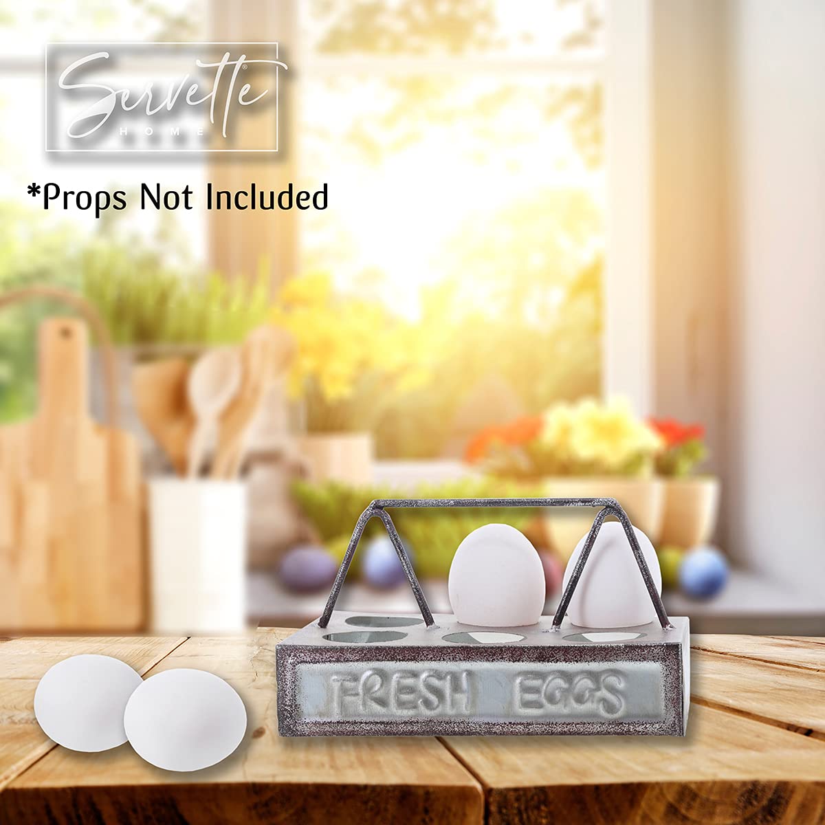 Metal 6 Egg Holder For Fresh Eggs