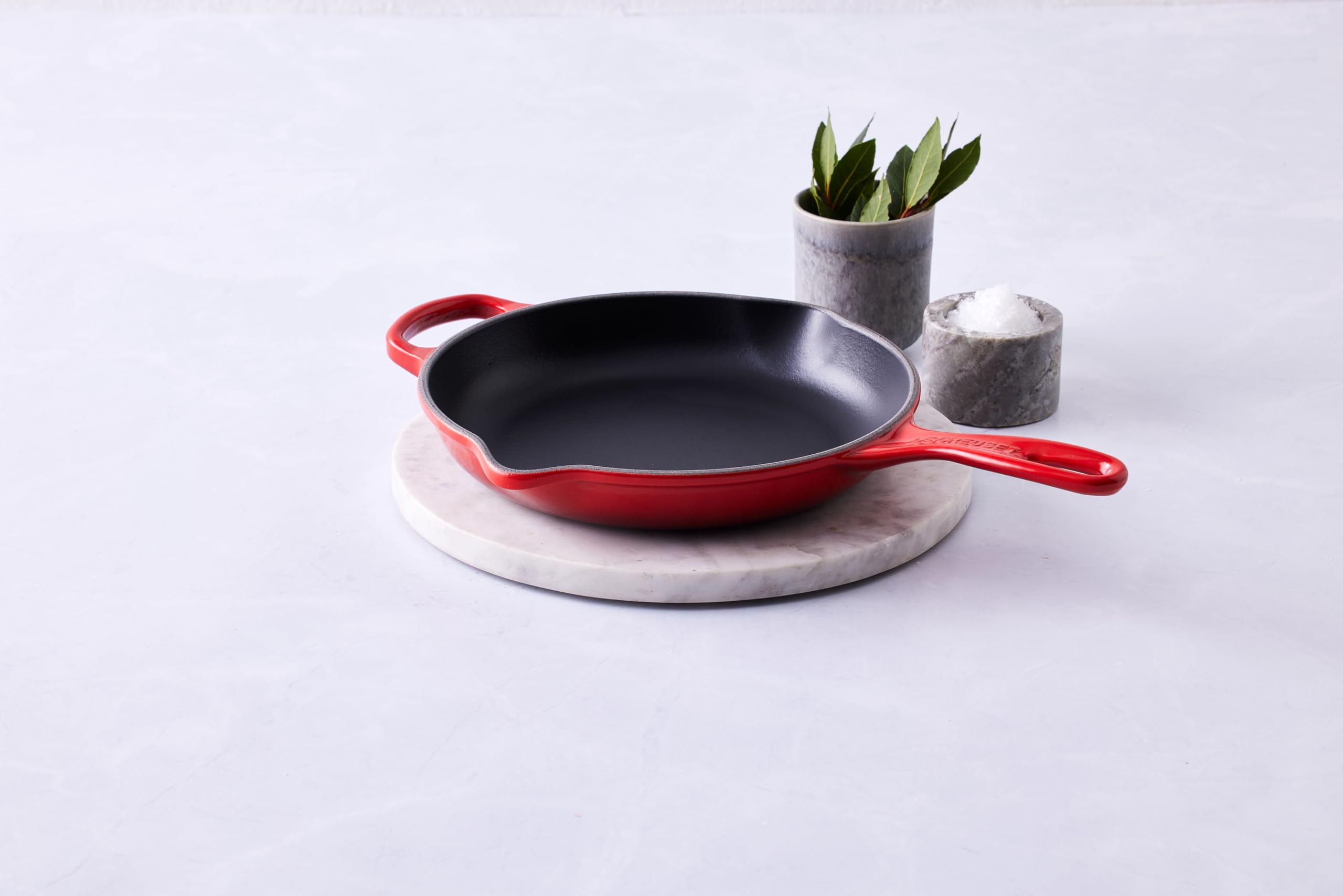 Le Creuset Enameled Cast Iron Signature Iron Handle Skillet, 11.75 (2-3/8 Qt.), Cerise