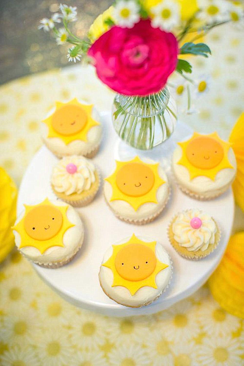 Jevenis Set Of 6 You Are My Sunshine Party Supplies You Are My Sunshine Cake Mold You Are My Sunshine Cupcake Decoration Sun Mol
