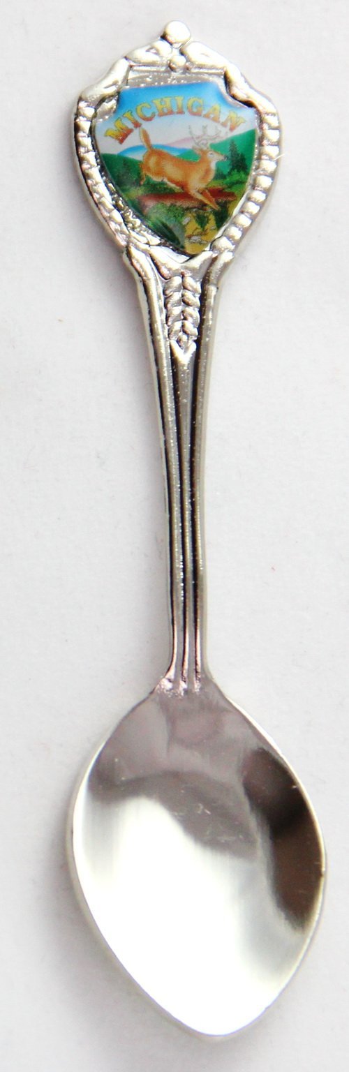 Michigan State Souvenir Collectible Mini Spoon 3'' Lpco